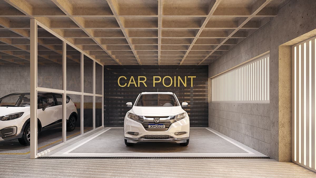 Perspectiva ilustrada do car point