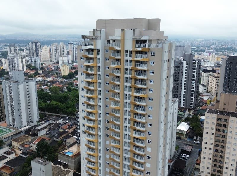 Vista aérea do empreendimento e do entorno
